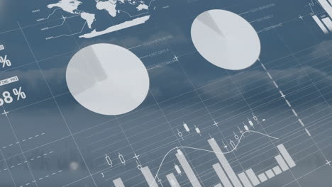 Animación-Del-Procesamiento-De-Datos-Financieros-Y-Estadísticas-Sobre-Nubes