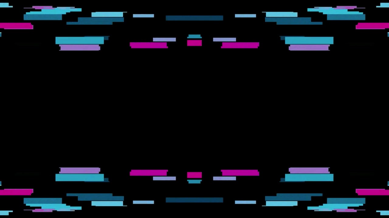 Abstract Digital Glitch Effect with Colorful Rectangular Bars