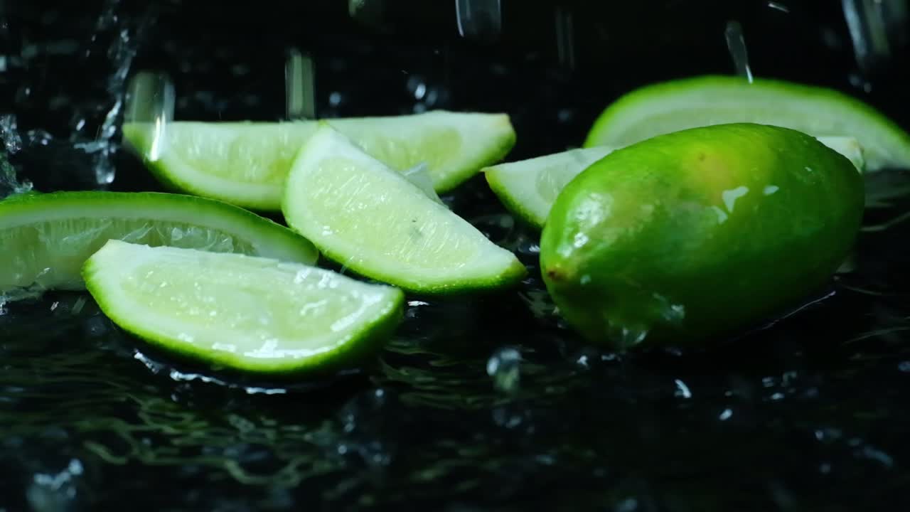 el agua está cayendo.