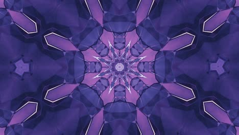 evolución hipnótica del mandala del caleidoscopio, fondo abstracto en bucle sin interrupciones - tonos facetados de púrpura - ideal para relajar la psiquis melódica, fascinantes videos musicales chillout vj de lapso de tiempo