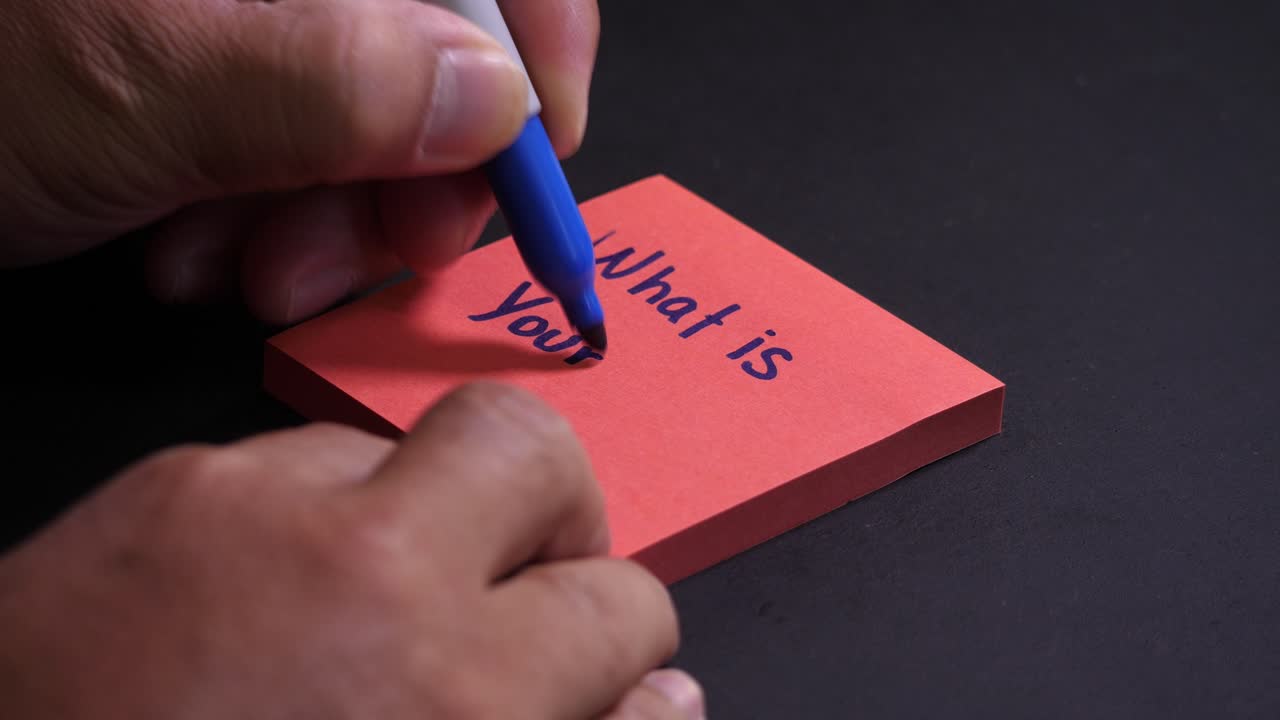 What is your problem, handwritten message on sticky pad post-it note paper reminder