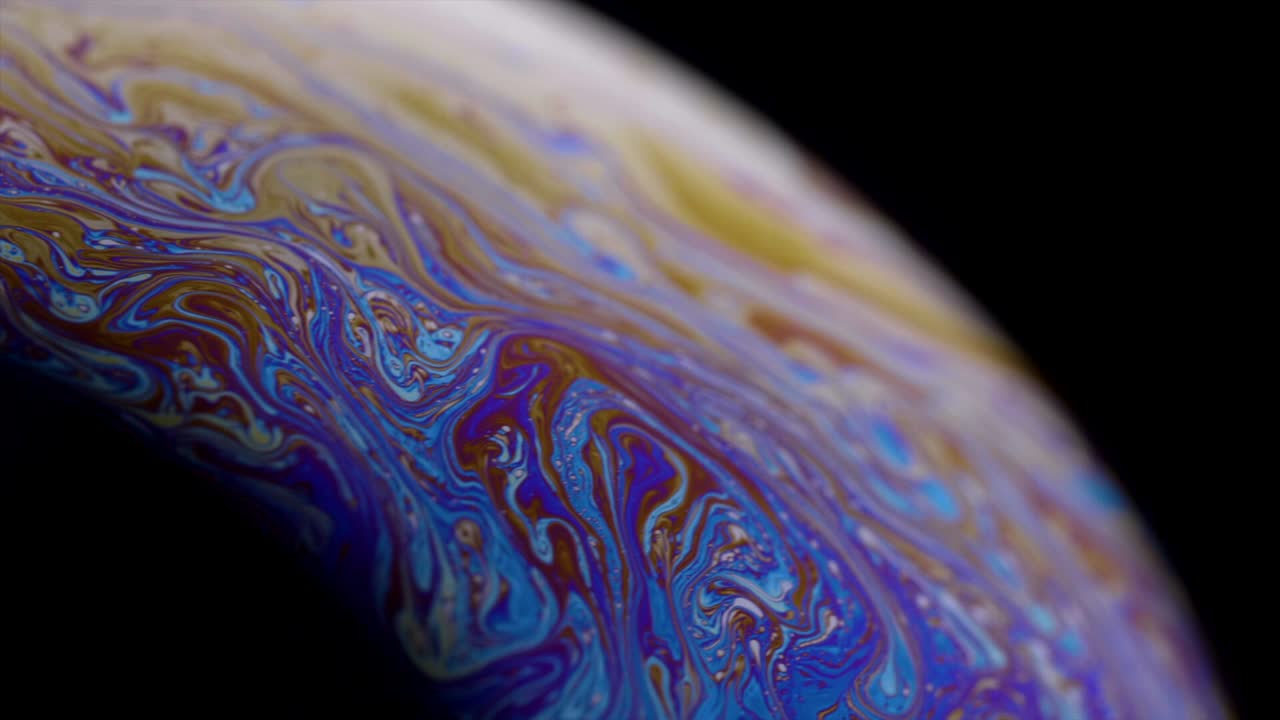 burbujas de colores brillantes se mueven en la luz 8