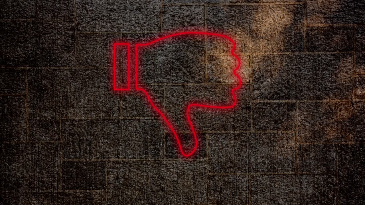 벽돌 벽에 네온 심장 표지판 4k