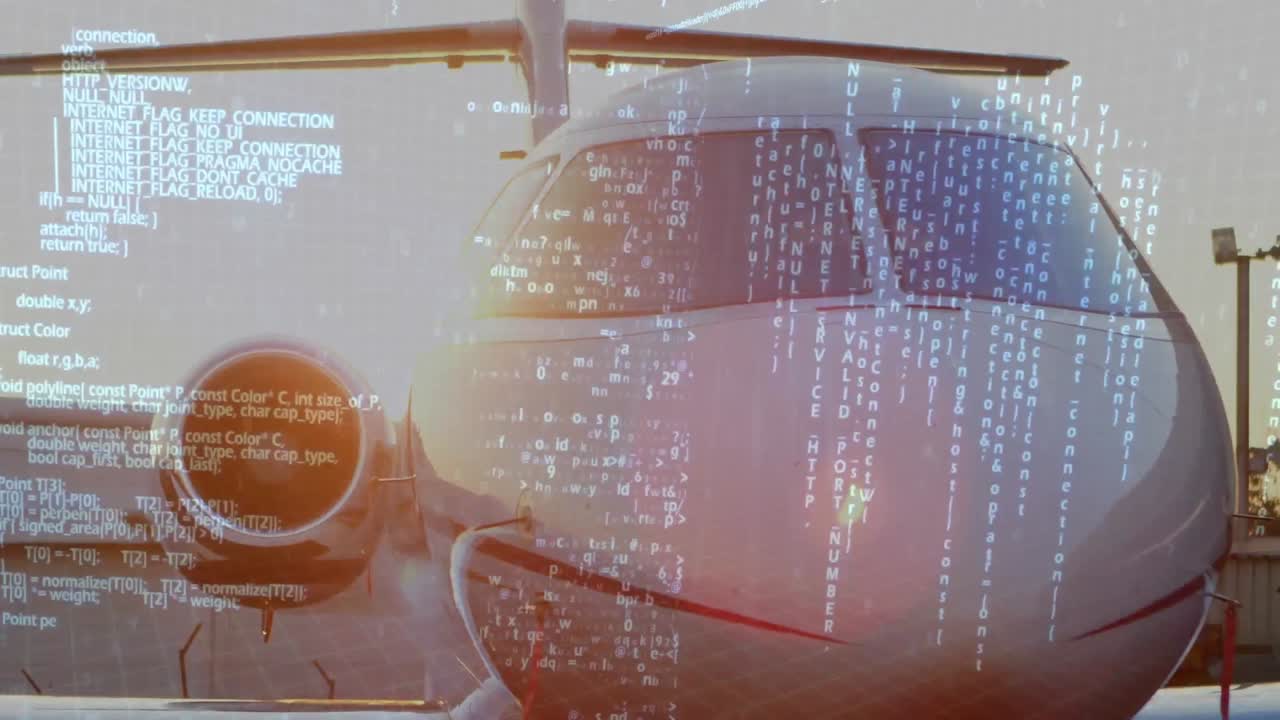 공항에 주차된 비행기