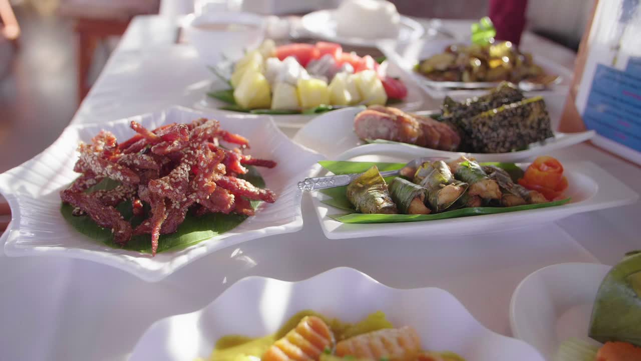 A Buffet of Asian Dishes