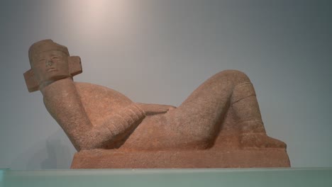 ancient mesoamerican chac mool stone sculpture