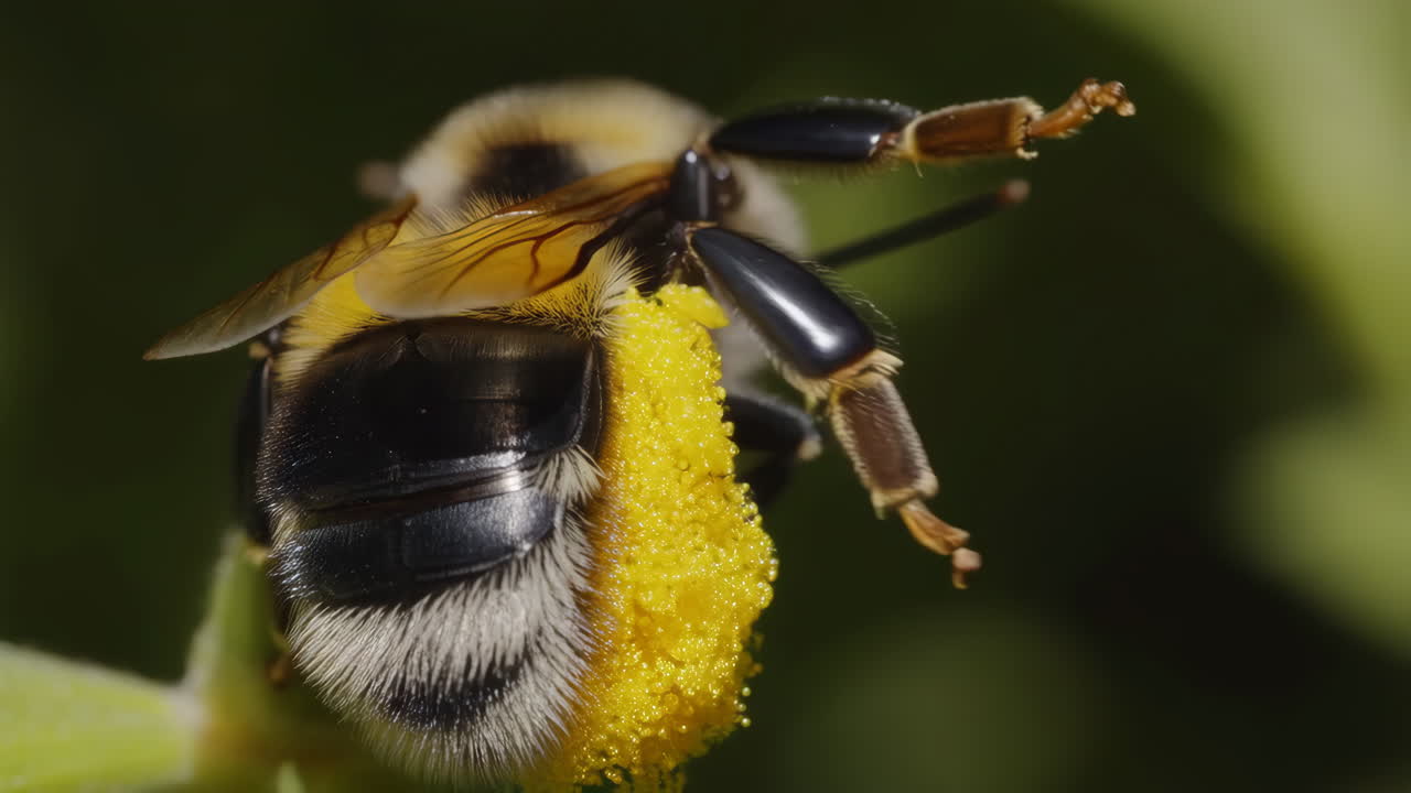 Bumblebee collecting pollen