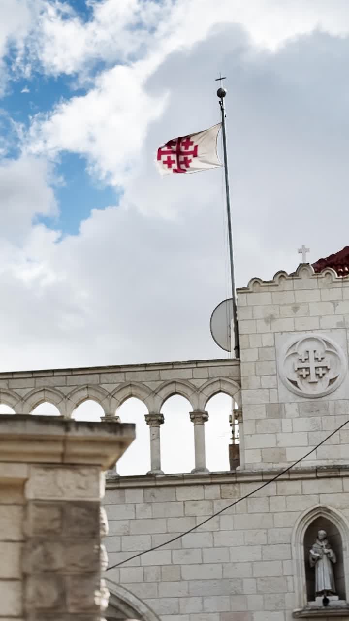 Alley View of Dormition Abbey Jerusalem