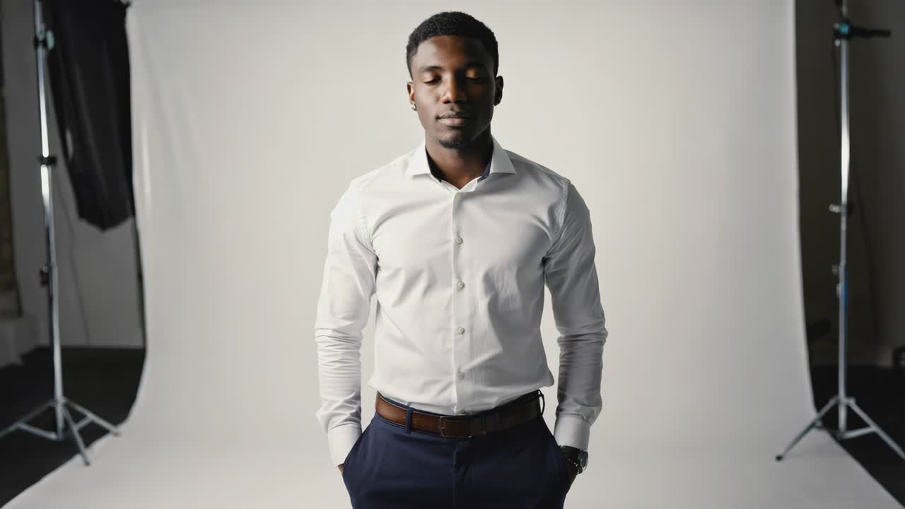 Professional Studio Portrait of a Stylish Man