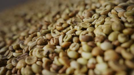 pile of green coffee beans