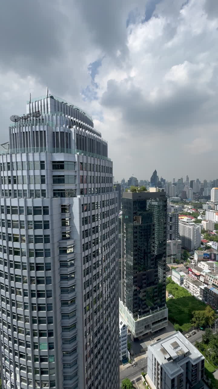 Bangkok City Skyline View from High Rise