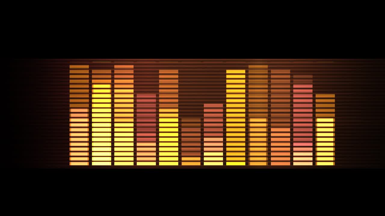 4k 배경과 추상적인 애니메이션 사운드 그래프