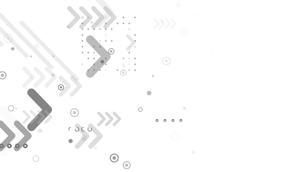 Abstract motion graphics in minimalistic grunge design. Arrows pointers on a white background. Looped animation.