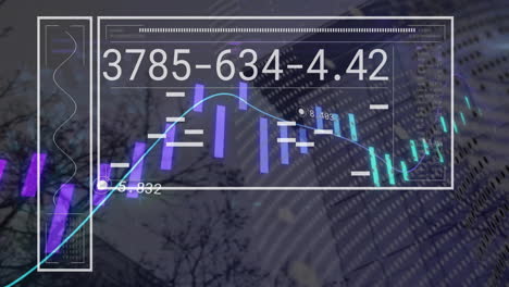 animation of padlock icon over screen with data processing