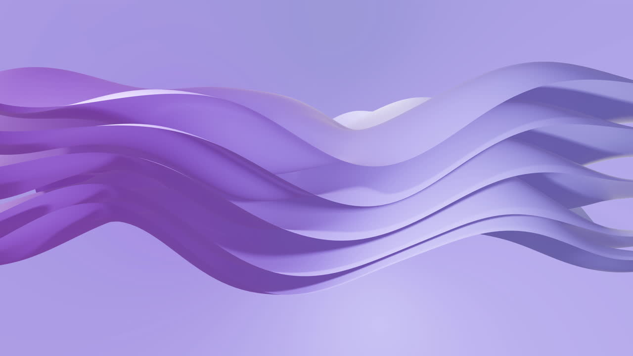 Animation of purple gradient layers waving over purple gradient background
