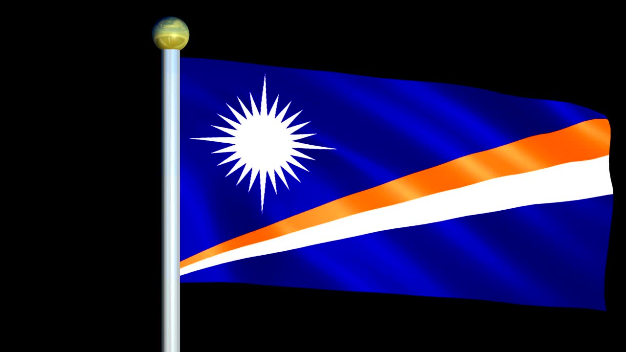 마셜 제도의 큰 루프 애니메이션 발