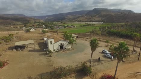 ruins of the mission "descanso" built in 1817, one of the last missions to the north of baja california.