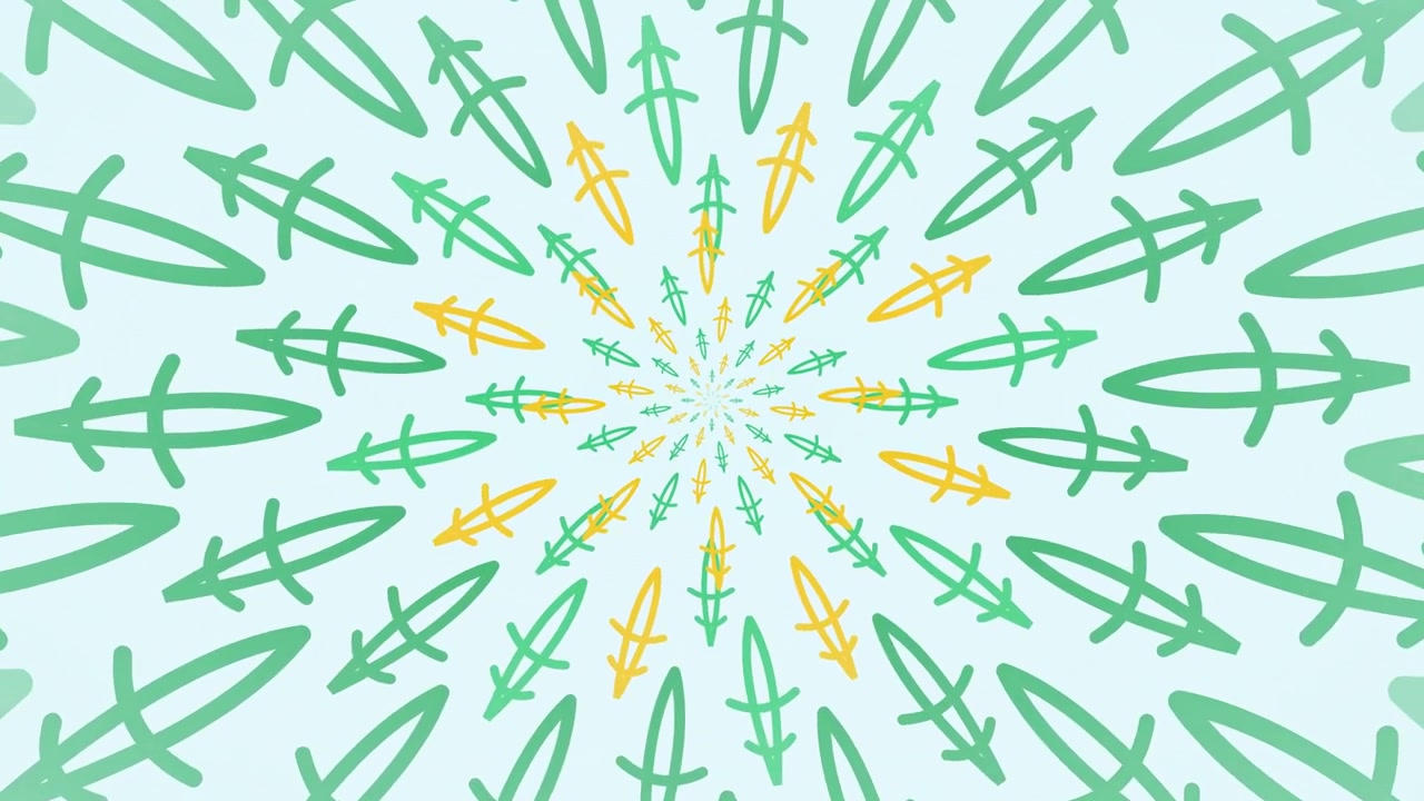 Abstract Animation of Rotating Sagittarius Zodiac Symbols