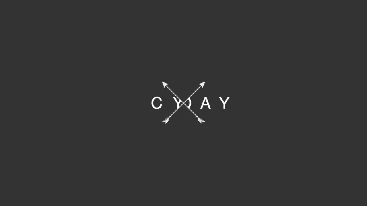 Cyber Monday with arrows on black modern gradient