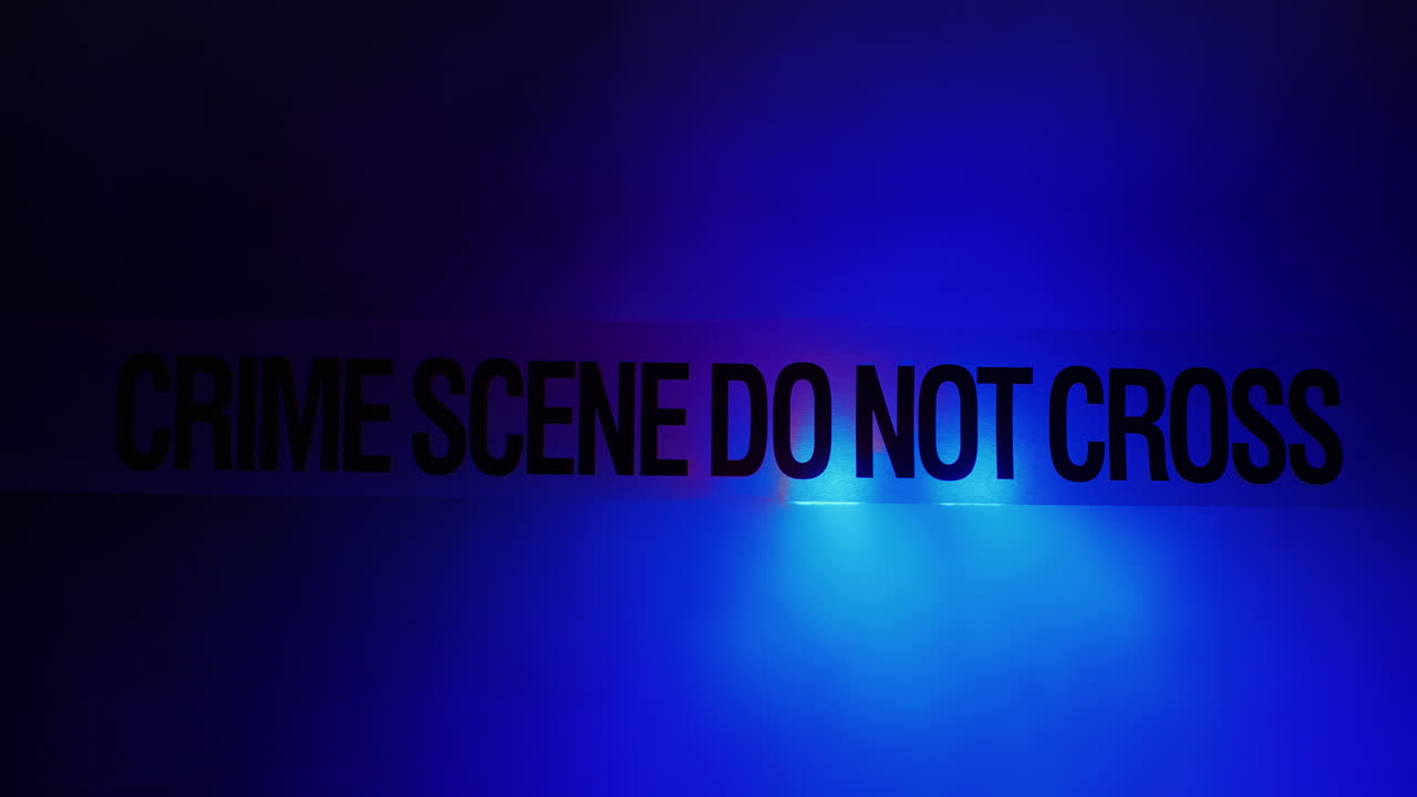 una cinta con la escena del crimen escrita en ella