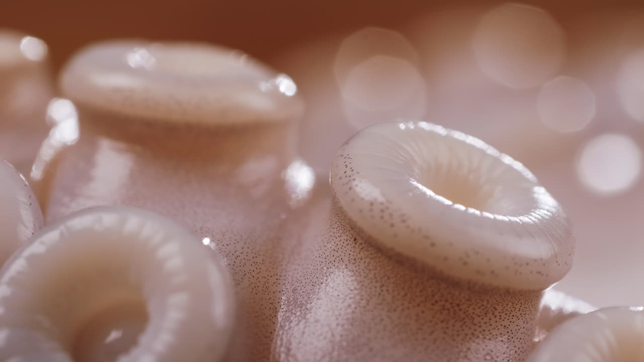 Close-up of Octopus Suction Cups