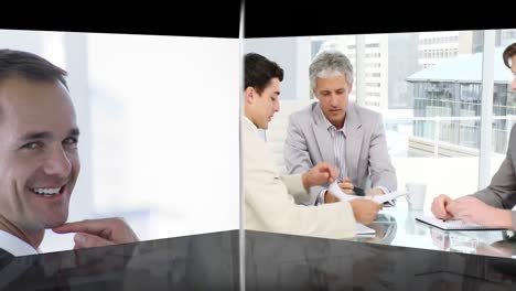 equipo de negocios en el trabajo