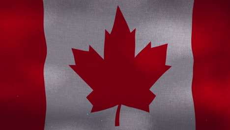 the canada national waving flag