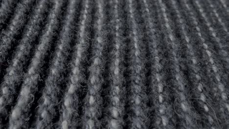 close-up of grey knit fabric texture