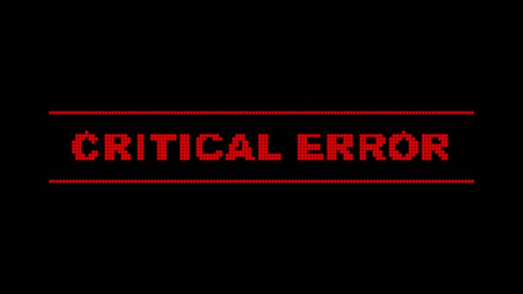 Critical Error Message
