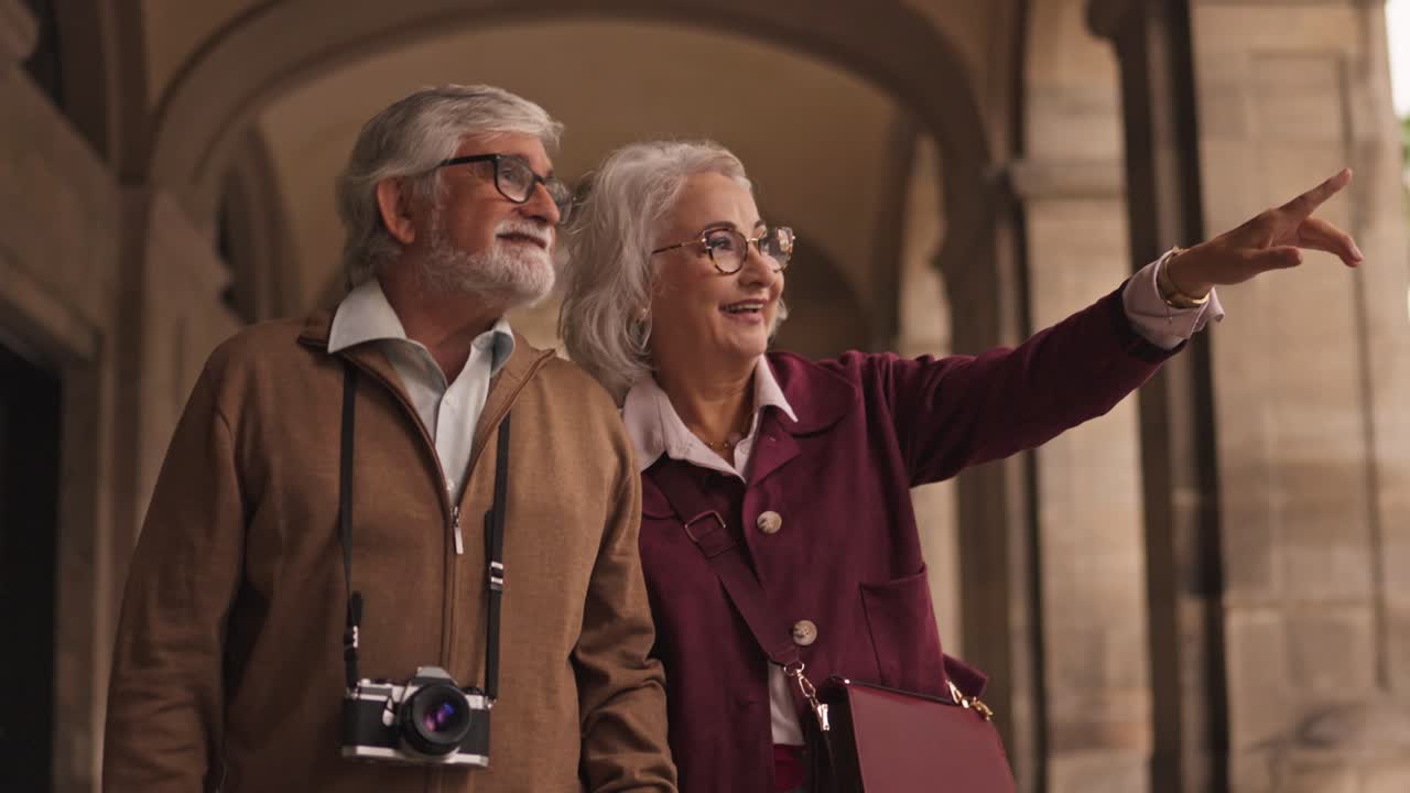 Elderly Couple Enjoying a Vacation Together
