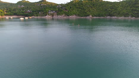 Surfers-in-Tropical-Bay