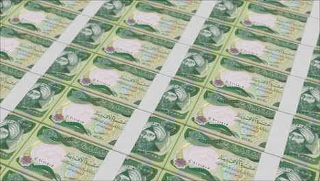 10000 iraqi dinar banknotes printed by a money press