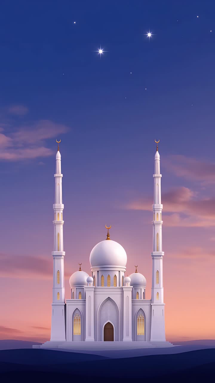 Eid al-Adha Moschea Sfondo islamico 4K