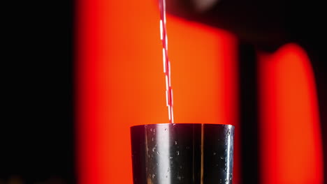 bartender making a cocktail