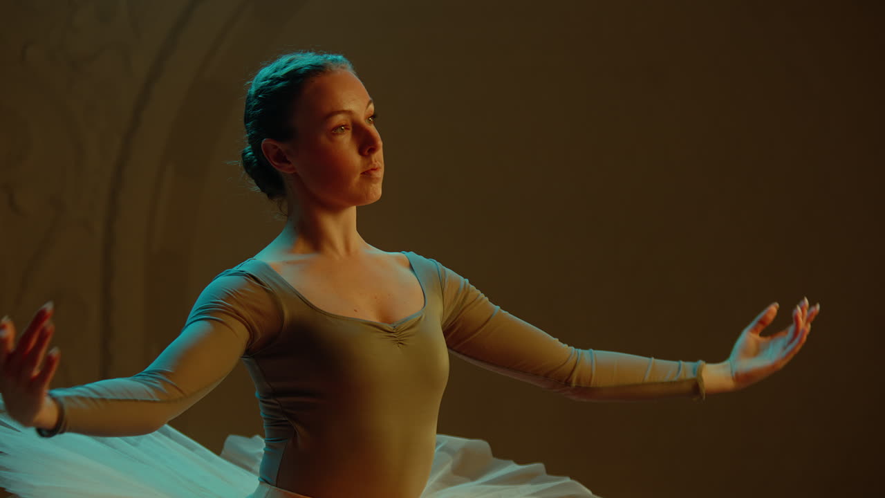 Ballet Dancer in a Studio Setting