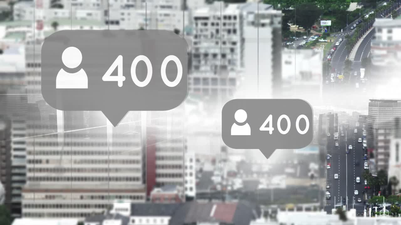 4k 아이콘을 따르는 도시