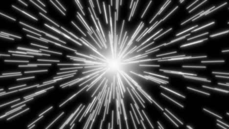 luces de neón de fondo con túnel de energía abstracta en el espacio. realidad virtual diseño futuro 3d render. animación en bucle 4k