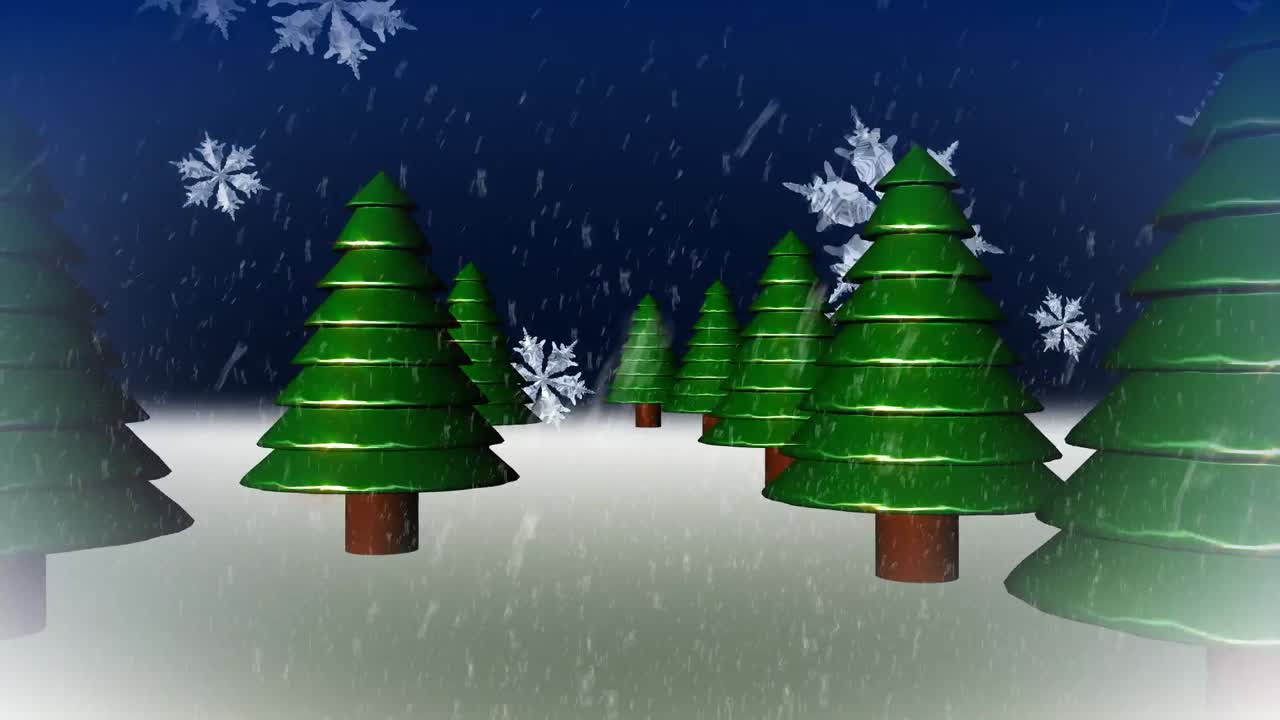 WINTER WONDERLAND SCENE SEAMLESS