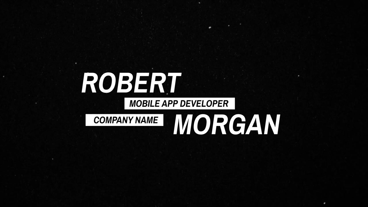 Lower Third Text 11
Lower Third Text
Adobe After Effects 2022
Resolution 3840×2160