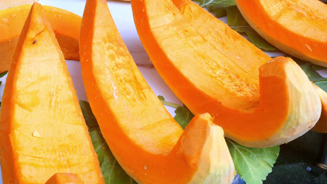 Fresh Sliced Pumpkin or Winter Squash