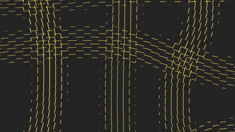 a monochromatic design of intersecting black and yellow diagonal lines creates a visually striking and dynamic repeated pattern in this image