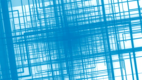 abstract blue and white grid pattern