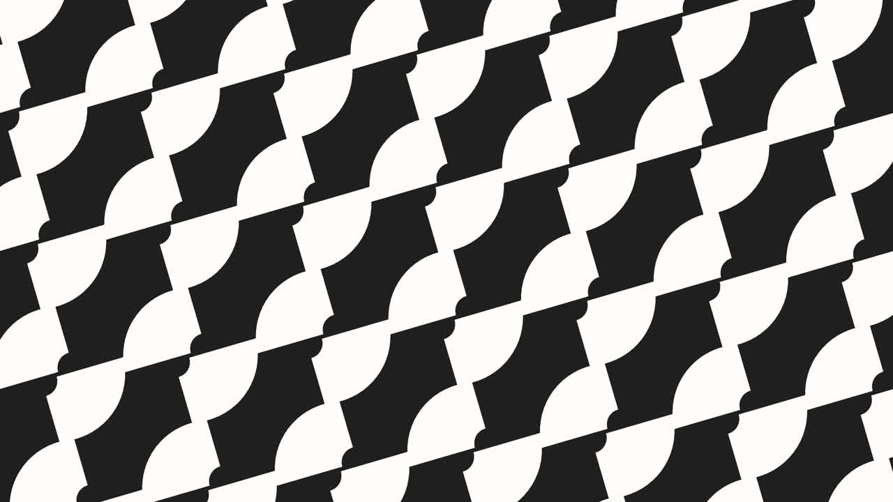 Black and white shapes pattern