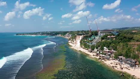 aerial view of a beautiful tropical beach in bali