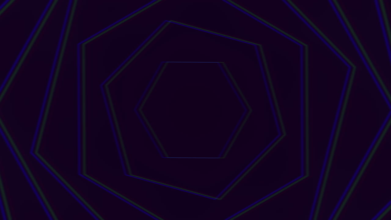 imagen dinámica en blanco y negro con líneas azules y rojas en patrón circular