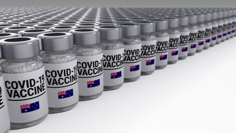 botellas de vacuna contra el covid-19 australia