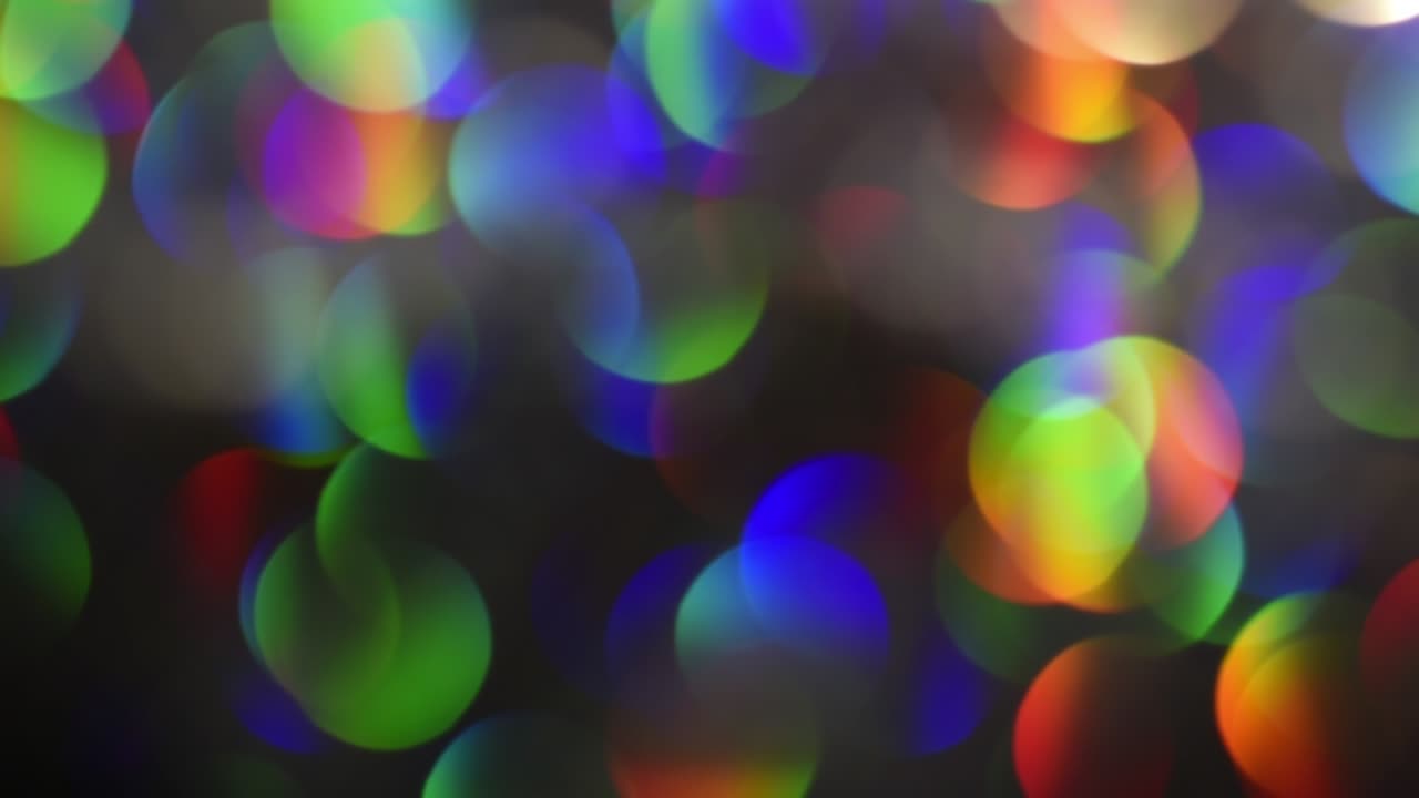 el movimiento bokeh del arco iris.