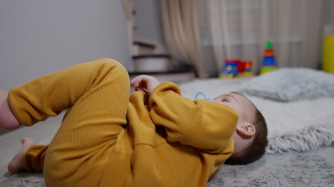 Baby Playing on the Floor