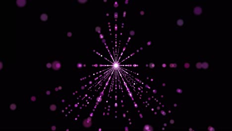 A-triangle-of-light-flies-at-the-camera-then-pink-lines-pulse-and-lights-create-a-flashing-background-for-your-text,-message,-title-or-copy-space