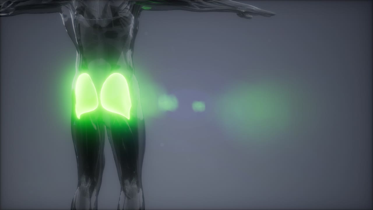Selected Muscle Anatomy Map Free Stock Video Footage Download Clips